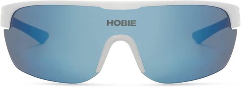 نظارة شمسية Hobie Echo مستطيلة الشكل مستقطبة، باللون الأبيض الساتان، OSFA in Kuwait