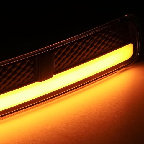 مجموعة المصابيح الأمامية M-AUTO Switchback LED DRL متوافقة مع 99-07 GMC Sierra 1500، 99-04 2500، 01-07 1500 HD/2500 HD/3500 HD، 99-06 يوكون، 00-06 يوكون XL 1500/2500 in Saudi Arabia
