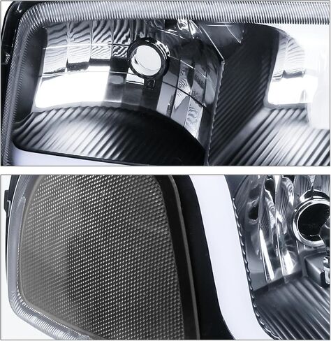 مجموعة المصابيح الأمامية M-AUTO Switchback LED DRL متوافقة مع 99-07 GMC Sierra 1500، 99-04 2500، 01-07 1500 HD/2500 HD/3500 HD، 99-06 يوكون، 00-06 يوكون XL 1500/2500 in Saudi Arabia