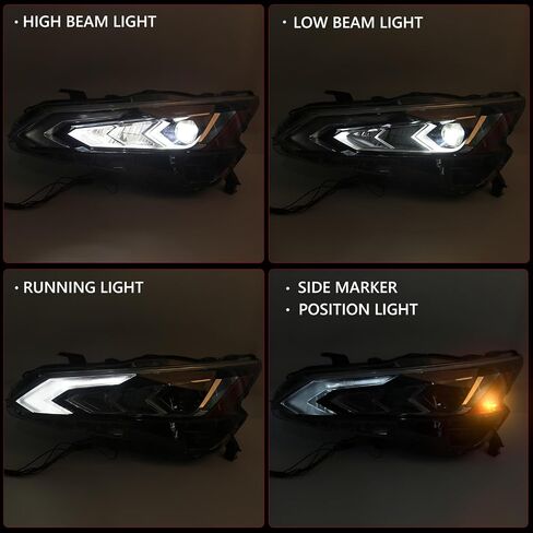 مجموعة مصابيح أمامية LED Huray مناسبة لنيسان ألتيما 2019-2022 LH كشافات أمامية لجهاز العرض مع LED DRL OE نمط بديل لجانب السائق الأيسر NI2502266 in Kuwait