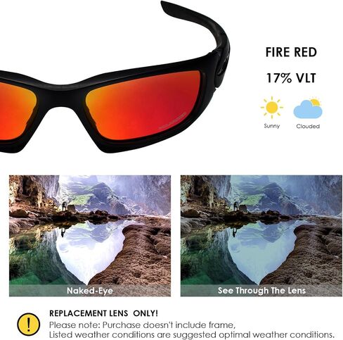 عدسات بديلة مستقطبة مضادة للملح من BLAZERBUCK لنظارة شمسية Oakley Scalpel OO9095 in Kuwait