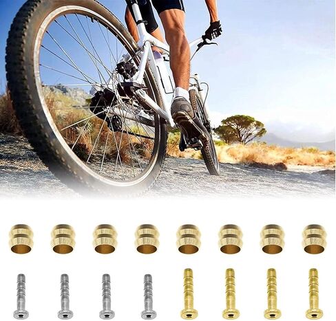 Bike Hydraulic Brake Hose Kit 2500mm for BH59 BH90 Sram Avid System, Included 8 Bike Brake and 8 Brass Connecting Insert (Black) in Saudi Arabia