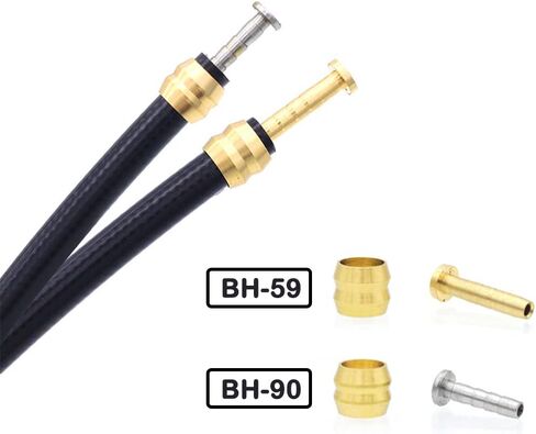 Bike Hydraulic Brake Hose Kit 2500mm for BH59 BH90 Sram Avid System, Included 8 Bike Brake and 8 Brass Connecting Insert (Black) in Saudi Arabia