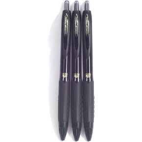 Uni-ball Signo 307 Gel Ink Pen Black (UMN30705.24), 0.5 mm, 3 pens per Pack (Japan Import) [Komainu-Dou Original Package]