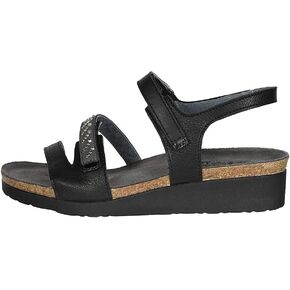 NAOT Footwear Women's Kendall Sandal Black/Gray Combo 7 W US