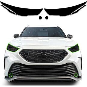 Precut Tint Kit Film Fit for Toyota Highlander 2020-2022 Accessories with Gloss Dark Smoke Wrap Overlay Cover Vinyl Decals Exterior Parts (Tail Light)