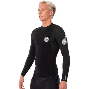 Rip Curl Mens E-Bomb 1.5mm Long Sleeve Wetsuit Coat Jacket - Black