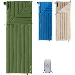 Naturehike 1.26lbs Ultralight Sleeping Bag, 800 Fill Power Goose Down Sleeping Bag, 32-43℉ Compact Lightweight Envelope Sleeping Bag Adult, Backpacking Sleeping Bag for Hiking Camping