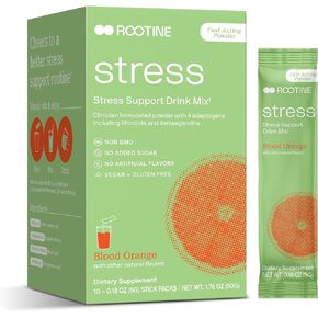 Stress Support Adaptogen Drink Mix Supplement to Help Energy, Mood, & Balance Cortisol Levels, Relaxation Natural Adaptogenic Herbal Mix.