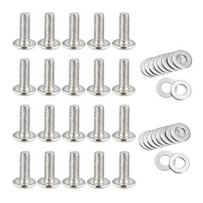 Vesa Screws M4 Screws M4x12mm for TV or Monitor 30 inch or Small (20Pcs TV Screws M4x12mm,20Pcs M4 Washer)