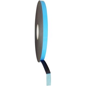 T.R.U. DC-PEF12P Black Double Coated Window Glazing Tape Weather Resistant: Glass Bonding, Panel Installation, Gap Filling, Insulated Casements, and More: 1/8 in. Thick x 1/2 in. Wide x 75 ft.