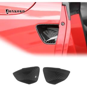 Car Door Handle Bowl Moulding for Chevrolet Corvette C7 2014-2019 Door Handle Bowl Panel Cover Trim Exterior Accessories (Carbon Fiber)