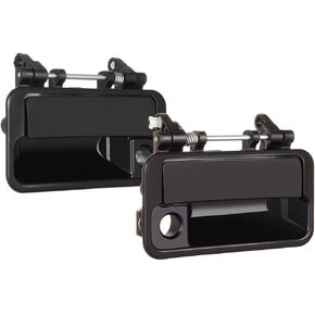 OCPTY Door Handles Exterior Front Driver Passenger Side Replacement fit 1989-1994 for Geo Metro for Pontiac Firefly for Suzuki Swift Outside Door Handles Smooth Black(2pcs)