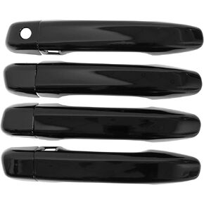 NewYall Gloss Black Exterior Door Handle Cover for Honda Accord 2018-2022 10th Gen Outer Front Rear Left Driver and Right Passenger Side w/Front Smart Keyhole