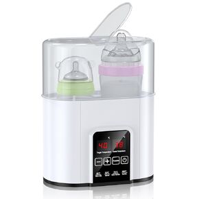 Bottle Warmer, Fast Double Bottle Warmer with Timer for Breastmilk or Formula, Accurate Temperature Control, 24H Thermostat Baby Milk Warmer with Thaw Multifunctional Bottle Warmer for Breastmilk in Saudi Arabia