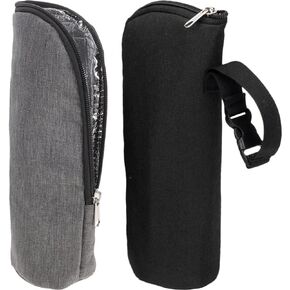 Kisangel Insulated Baby Bottle Bag 2pcs Insulated Bottle Bag Polyester Milk Bottle Thermal Bag