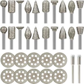 HOMEIDOL 87PCS 1/8-inch Shank Power Rotary Tool Accessories Kit- Includes Carving Bits, Drill Bits, Sanding Drums and Discs, Grinding Stones, Buffing Wheels, Cutting Discs and Polishing Compound
