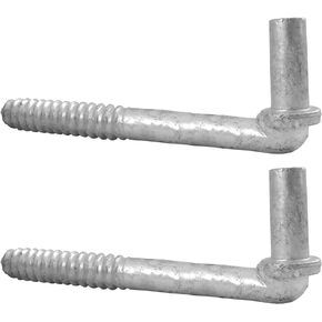 Jake Sales 6inches Wood Post Lag Screw Hinge - 5/8 Hinge Pin 2 Pack