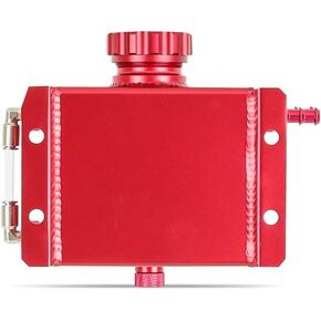 Mishimoto MMRT-1LRD Universal Coolant Overflow Tank, 1 Quart, Red