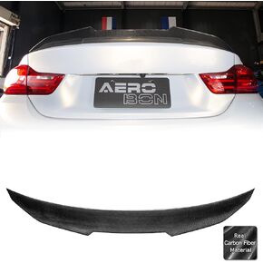 سبويلر صندوق السيارة من ألياف الكربون الحقيقية من AeroBon متوافق مع 2014-2020 BMW 4-Series F36 4-Door Gran Coupe (نمط CS)