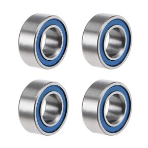 uxcell MR63-2RS Deep Groove Ball Bearings 3mm Inner Dia 6mm OD 2.5mm Bore Double Sealed Chrome Steel Blue Seal Z2 4pcs