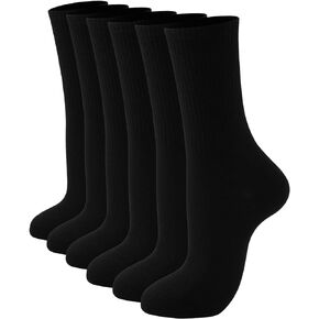 Womens Crew Socks Size 9-11 Thin Athletic Socks 3-6 Pairs