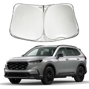 Car Windshield Sun Shade Sunshade Compatible with Honda CRV CR-V HRV HR-V 2023 2024 2025 SUV LX EX EX-L Sport Hybrid Touring Accessories, Foldable Car Front Window Sun Visor Shield