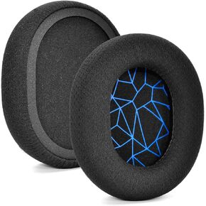 Replacement Fabric Ear Pads Cushion Earmuffs Compatible with SteelSeries Arctis 3 / Arctis 5 / Arctis 7 Arctis 9 / Arctis 1 / SteelSeries Arctis pro Lossless Wireless Gaming Headphone (Black_Blue)