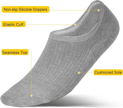 Womens Cotton Ankle Socks No Show Socks Low Cut Socks Cotton Socks for Men&Women Non Slip Flat 7Pairs in Saudi Arabia