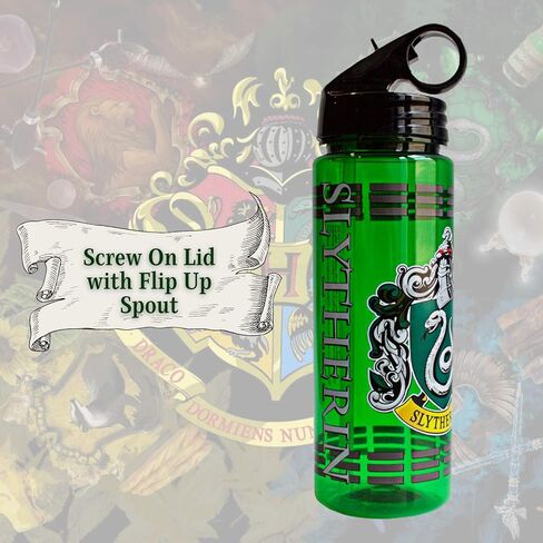 Silver Buffalo Harry Potter Chibi Crest Wizard in Training Plastic Snow Globe Cold Cup w/Lid and Straw, 14 Ounces in Saudi Arabia