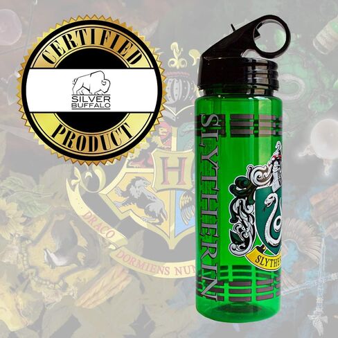 Silver Buffalo Harry Potter Chibi Crest Wizard in Training Plastic Snow Globe Cold Cup w/Lid and Straw, 14 Ounces in Saudi Arabia
