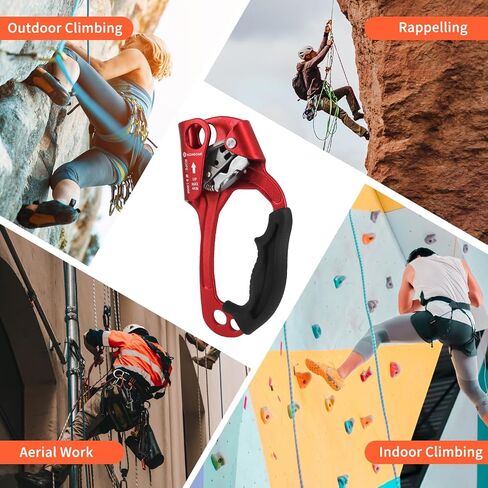 NewDoar UIAA & CE معتمد اليد الصاعد تسلق الصخور شجرة Arborist رابيلينج والعتاد معدات حبل المشبك لحبل 8 ~ 12 مللي متر in Saudi Arabia