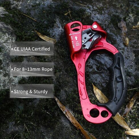 NewDoar UIAA & CE معتمد اليد الصاعد تسلق الصخور شجرة Arborist رابيلينج والعتاد معدات حبل المشبك لحبل 8 ~ 12 مللي متر in Saudi Arabia