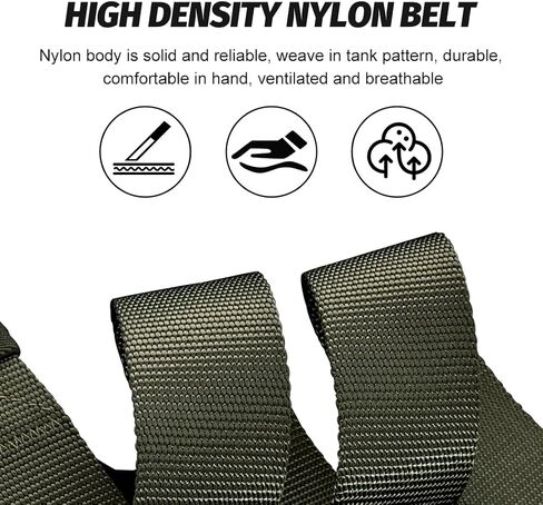 IDOGEAR Tactical Belt with Magnetic Quick-Release Buckle Military Style 1.5" Nylon Belt Loop and Hook Tail Fixation in Kuwait