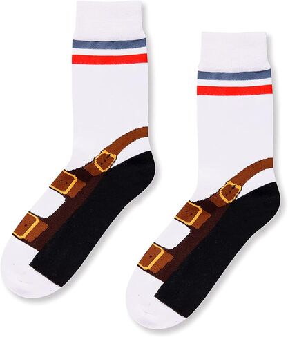 HAPPYPOP Men Donut Socks Poker Pineapple Socks, Funny Mushroom Poker Gift Men, Novelty Crazy Food Socks in Kuwait