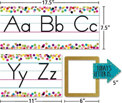 Teacher Created Resources Confetti Alphabet Line Bulletin Board (TCR8804) in Saudi Arabia