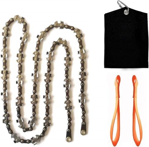 Homyall 48 Inch High Reach Tree Limb Hand Rope Chain Saw for Tree Trimming-Upgraded Pocket Manual Chainsaw with 62 Sharp Blades on Both Sides for Gardening Camping Survival Gear in Saudi Arabia