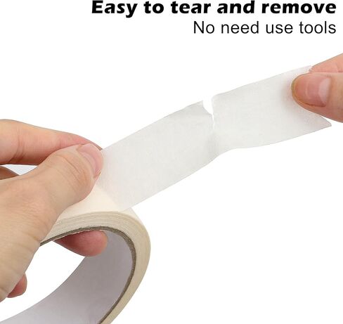 شريط لاصق HONKID (لون بيج وأبيض)، بعرض 25 مم × طول 20 م، للوحة المفاتيح الميكانيكية، والرسم، والمنزل، والمكتب، والقرطاسية المدرسية، والفنون، والحرف اليدوية وما إلى ذلك (قطعتان) in Kuwait