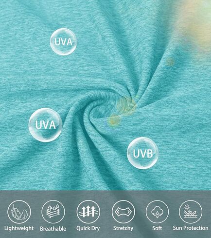 EKLENTSON Women's T-Shirts UPF 50+ Quick Dry Solid Color Athletic Workout V-Neck Long Sleeve Shirt for Women in Kuwait