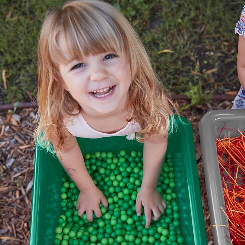 ECR4Kids Square Bin with Lid, Storage Containers, Emerald, 2-Pack in Saudi Arabia