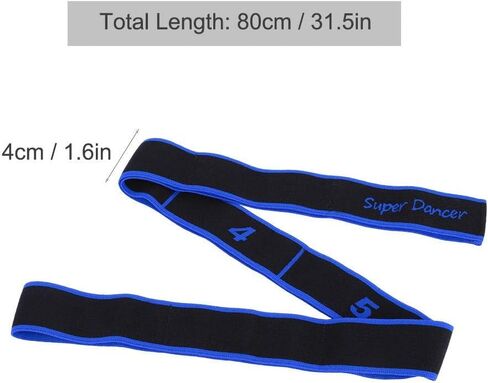 VGEBY Stretch Band Elastic Resistance 8 Loops Exercise Band for Ballet Dance Gymnastics Training in Saudi Arabia
