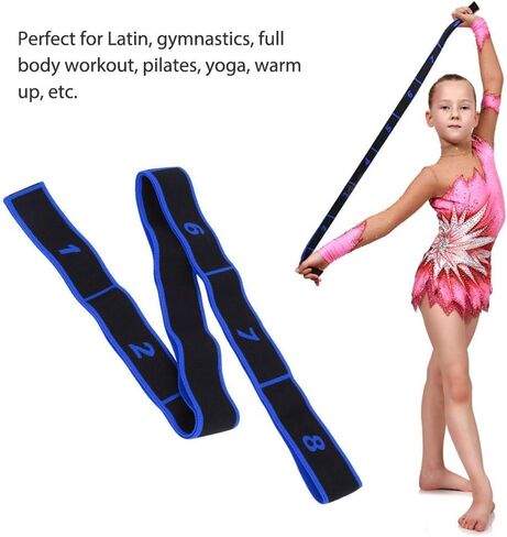 VGEBY Stretch Band Elastic Resistance 8 Loops Exercise Band for Ballet Dance Gymnastics Training in Saudi Arabia