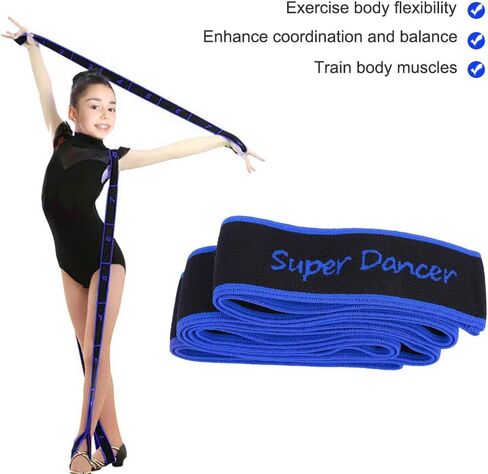 VGEBY Stretch Band Elastic Resistance 8 Loops Exercise Band for Ballet Dance Gymnastics Training in Saudi Arabia