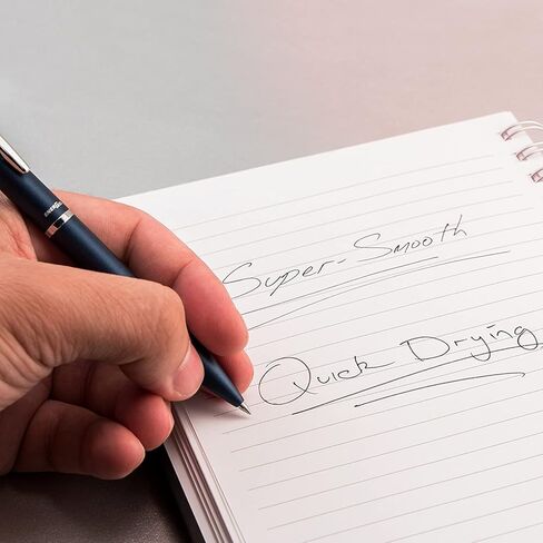 قلم Pentel Energel Style مع عبوتين - قلم تنفيذي متوسط ​​الخط 0.7 مم - قلم Pentel جل رولربال قابل لإعادة الملء - قلم فاخر مع صندوق هدايا مبطن بالمخمل - برميل أسود in Kuwait