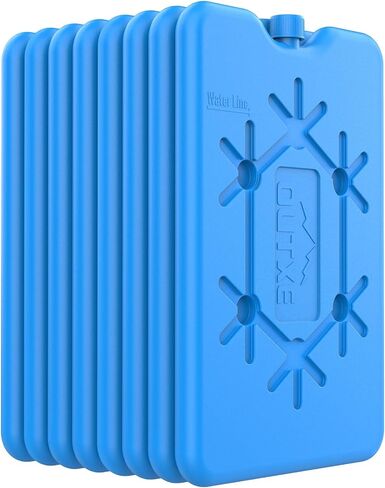 OUTXE Ice Packs for Lunch Box - Reusable Ultra-Thin Freezer Packs - Long-Lasting Cool Packs for Coolers, Keep Food Fresh and Cold in Lunch Boxes and breastmilk Bags in Saudi Arabia
