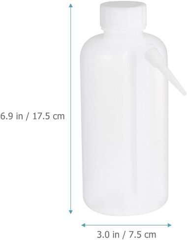 SOLUSTRE 6 قطع من زجاجات الغسيل الجانبية، زجاجات غسيل السلامة، زجاجة المختبر، زجاجة الضغط، زجاجة الغسيل الوحدوية، زجاجة الشطف، زجاجة غسيل المختبر، مختبرات الاحتكاك، قطعة واحدة من البلاستيك النباتي الأبيض in Kuwait
