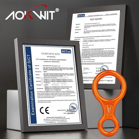Rescue Figure 8 Descender Climbing Gear Downhill Equipment 35KN/3500kg 7075 Aluminum Alloy Rigging Plate for Climbing Belaying and Rappeling Device in Kuwait