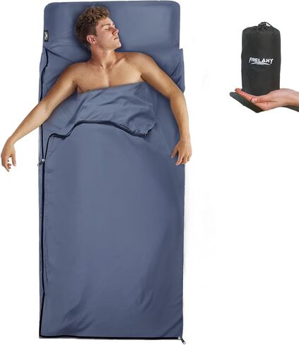 Frelaxy Sleeping Bag Liner, XL Travel Sheet for Camping, Hotels and Hostels in Kuwait