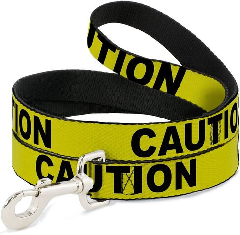 Dog Leash Caution Yellow Black 6 Feet Long 1.5 Inch Wide in Saudi Arabia