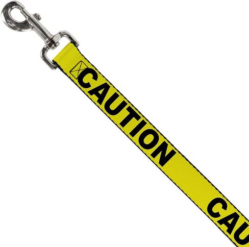 Dog Leash Caution Yellow Black 6 Feet Long 1.5 Inch Wide in Saudi Arabia